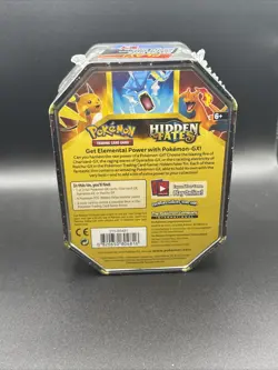Pokemon TCG Hidden Fates Charizard GX Tin Trading Card Game Set New Sealed Unit! - Image 2