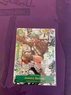 Jewelry Bonney OP12-118 SEC Manga Alternate Art One Piece Card English - Image 1
