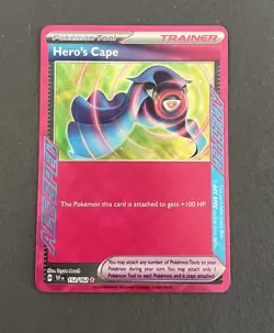Hero's Cape 152/162 2024 Temporal Forces Pokemon TCG ACE SPEC Rare Card - NM - Image 1