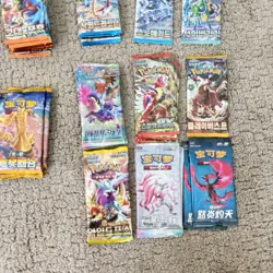 175 Pokemon Booster Pack Lot SEALED Cards! (Japanese, Chinese & Korean) Huge Lot - Image 5