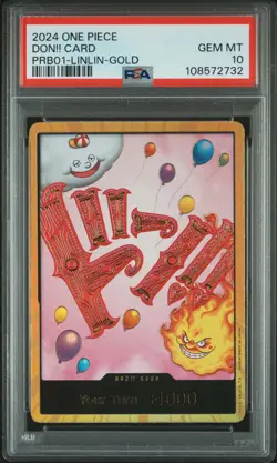 2024 ONE PIECE PRB01 PREMIUM BOOSTER CHARLOTTE LINLIN GOLD DON!! CARD PSA 10 - Image 1
