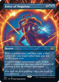 Force of Negation - Borderless - NM - Double Masters 2022 2XM - MTG - Image 1