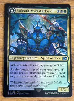 MTG Final Fantasy, Exdeath, Void Warlock / Neo Exdeath, Dimension's End - Foil - Image 1