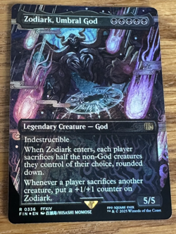 MTG Final Fantasy, Zodiark Umbral God - Borderless Foil - Image 1