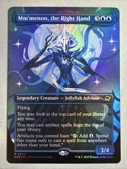 MTG / Mm'menon, the Right Hand / EOE / #290 / FOIL (Borderless) / Rare / NM - Image 1