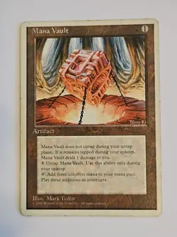 Mana Vault MTG Core Set 4th Edition Regular Rare MAGIC - Image 1