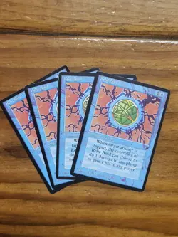 MTG Magic The Gathering Relic Bind x4 Legends 1994 Rush Blue Artifact - Image 1