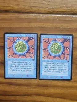 MTG Magic The Gathering Relic Bind x4 Legends 1994 Rush Blue Artifact - Image 2