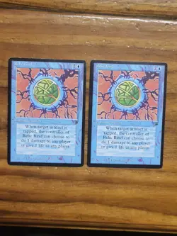 MTG Magic The Gathering Relic Bind x4 Legends 1994 Rush Blue Artifact - Image 4
