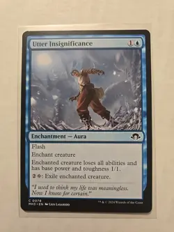 Utter Insignificance - Modern Horizons 3 - LP - MTG Magic - Common - Aura - Image 1