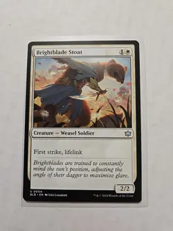 Brightblade Stoat - Bloomburrow - LP - MTG Magic - Uncommon - Creature - Image 1