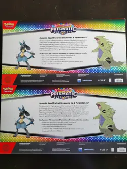 Pokemon Prismatic Evolutions Lucario EX and Tyranitar EX Premium Collection 2x - Image 2