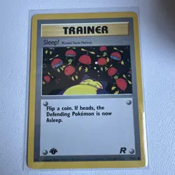 Sleep! Rockets Secret Machine 1st Edition Team Rocket 79/82 WOTC Vintage Pokemon - Image 1