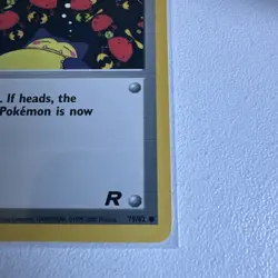 Sleep! Rockets Secret Machine 1st Edition Team Rocket 79/82 WOTC Vintage Pokemon - Image 5