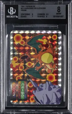 1998-99 POKEMON TOPSUN VS PRISM #006 CHARIZARD BGS 8 - Image 1
