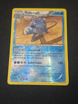Poliwrath 17/111 XY - Furious Fists Reverse Holo Rare Pokemon TCG LP/MP - Image 1
