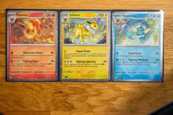 Flareon 167 / Vaporeon 168 / Jolteon 169 Cosmos Holo SV Black Star Promo Pokemon - Image 1