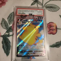 PSA 10 2021 POKEMON CELEBRATIONS SURFING PIKACHU VMAX FULL ART 009/025 GEM MINT - Image 1