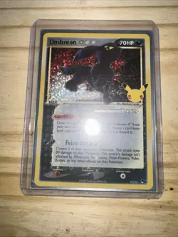 UMBREON GOLD STAR 17/17 - POKEMON CELEBRATIONS NEAR MINT EXCELLENT CONDITION - Image 1