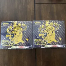 Pokemon TCG S&V Surging Sparks Sealed ETB Elite Trainer Box Lot Of 2 Brand New - Image 1
