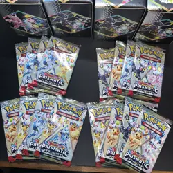 Pokemon TCG Prismatic Evolutions Booster Pack Lot Of (16) FACTORY SEALED PACKS - Image 1