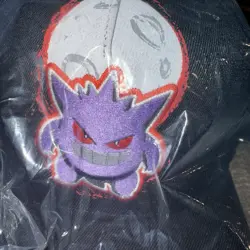 NWT Pokemon Center Exclusive Gengar Moon Baseball Hat Cap Black SOLD OUT - Image 3