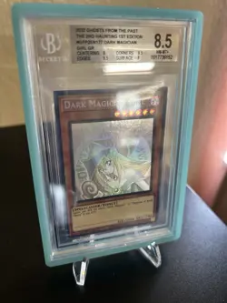 Yu-Gi-Oh! Dark Magician Girl Ghost Rare Beckett Graded 8.5 Near Mint To Mint - Image 1