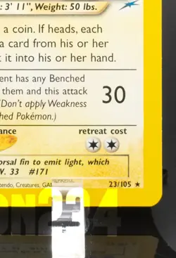 Pokemon TCG Card - Light Lanturn 23/105 Neo Destiny Rare Vintage - Image 5