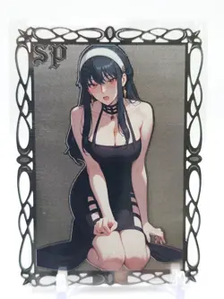 Goddess Story - Silver Metal Waifu Card - Yor Forger - NUMBERED #/200 - Image 2