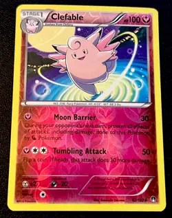 Disco Clefable 82/122 NM Reverse Holo Galaxy Art Discontinued Fairy Pokemon Card - Image 1