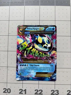 Pokemon TCG Primal Kyogre EX Ultra Rare Card Primal Clash 55/160 - Image 1