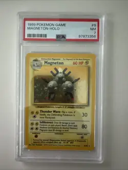PSA 7 NM Magneton Base Set 9 / 102 Holo Vintage Pokemon TCG Card - Image 1