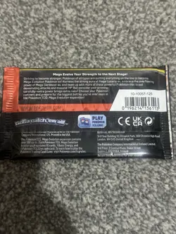 NEW Pokemon TCG Mega Evolutions Sealed Pack Of Cards X1 - In Hand - Image 3