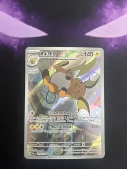 Pokemon TCG Raichu Holo 211/193 Illustration Card Paldea Evolved Near Mint - Image 1