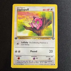 Jigglypuff 54/64 Common Jungle 1st Edition Non Holo Pokemon Card WOTC - Image 1
