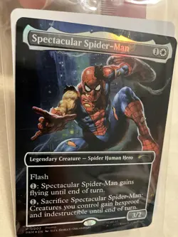 Magic The Gathering MTG Marvel Legends Spectacular Spider-Man Promo Card Sealed - Image 3