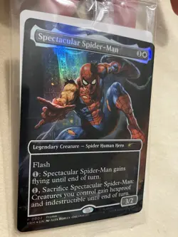 Magic The Gathering MTG Marvel Legends Spectacular Spider-Man Promo Card Sealed - Image 4