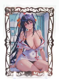 Goddess Story - Pink Metal Waifu Card - Akeno Himejima - NUMBERED #/100 - Image 1