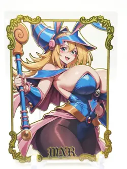 Goddess Story - Gold Metal Waifu Card - Dark Magician Girl - NUMBERED #/100 - Image 1