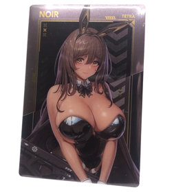Noir NIKKE Metallica Wafer No.19 Anime Collectible Trading Card - Image 1