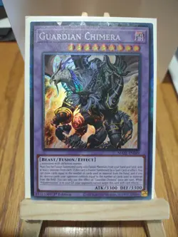 Yu-Gi-Oh Card Guardian Chimera MAZE-EN049 Maze of Memories Collector's Rare Item - Image 1