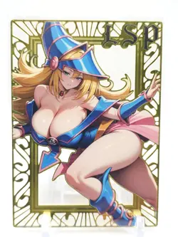 Goddess Story - Gold Metal Waifu Card - Dark Magician Girl - NUMBERED #/100 - Image 1
