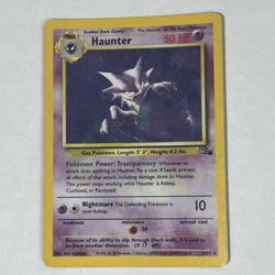 Pokemon Card Haunter Fossil Set Black Star Rare Card 6/62 1995 - Image 1