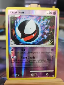 Pokemon 2009 TCG Gastly Arceus Reverse Holo Uncommon Card 36/99 - Image 1