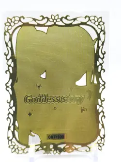 Goddess Story - Gold Metal Waifu Card - Zero Two - NUMBERED #/100 - Image 2