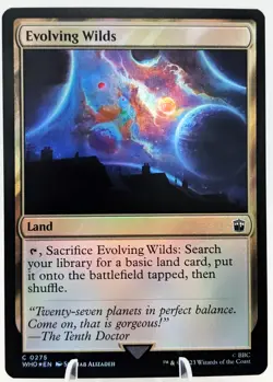 FOIL Evolving Wilds |Universes Beyond: Doctor Who | MTG Magic Card |Near Mint NM - Image 1