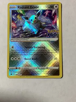 Radiant Eevee SWSH230 SWSH: Sword & Shield Promo Cards Holo PACK FRESH MINT - Image 1