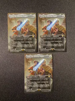 X3 Sting, the Glinting Dagger (Borderless) The Lord of the Rings LTR - Image 1