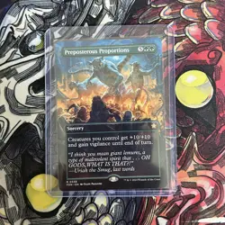 Preposterous Proportions borderless MTG single, Foundations, 0338 R - Image 3