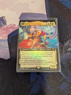 Kefka, Court Mage #0496 (Extended Art) (FOIL) Unplayed NM MTG Final Fantasy - Image 1